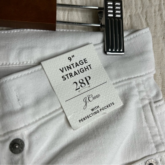 J. Crew 9" vintage straight jean in white size 28P - Picture 7 of 10